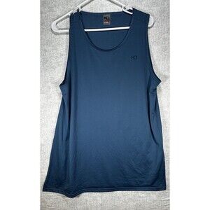 Kari Traa Active Tank Blue  Womens Medium Open Side Polyester Top Shirt